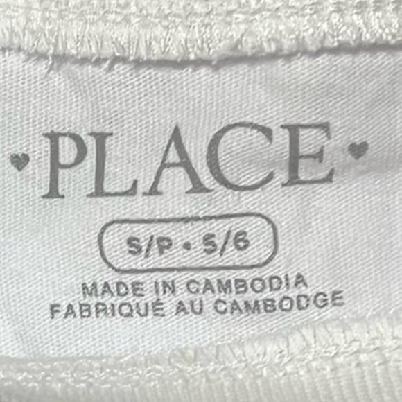 The Childrens Place Girls PWR Graphic Tee WHITE Short Sleeve Small (5/6) NWT - Picture 3 of 5